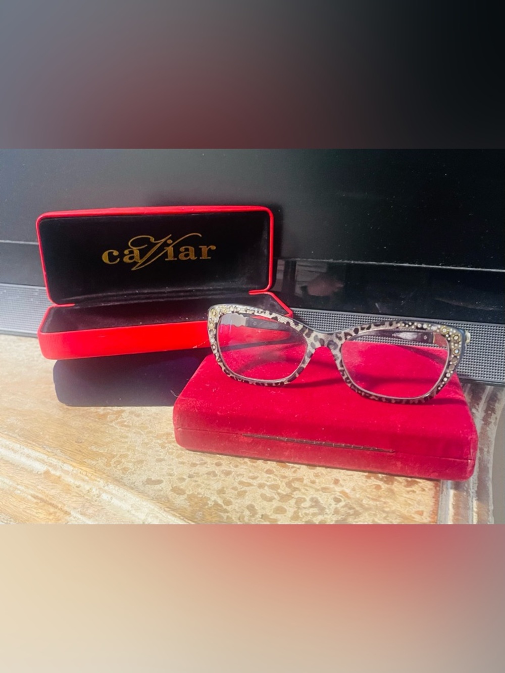 ⚜️Caviar Swarovski Eye Glasses